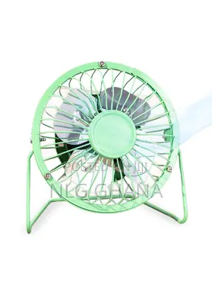 360-Degree Adjustable Wrought Iron Portable Table Fan. Tvx9391