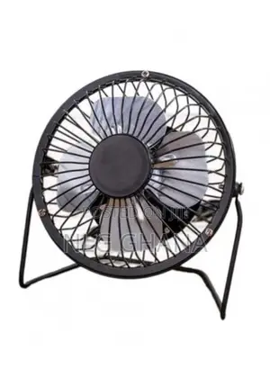 360-Degree Adjustable Wrought Iron Portable Table Fan. Tvx9391
