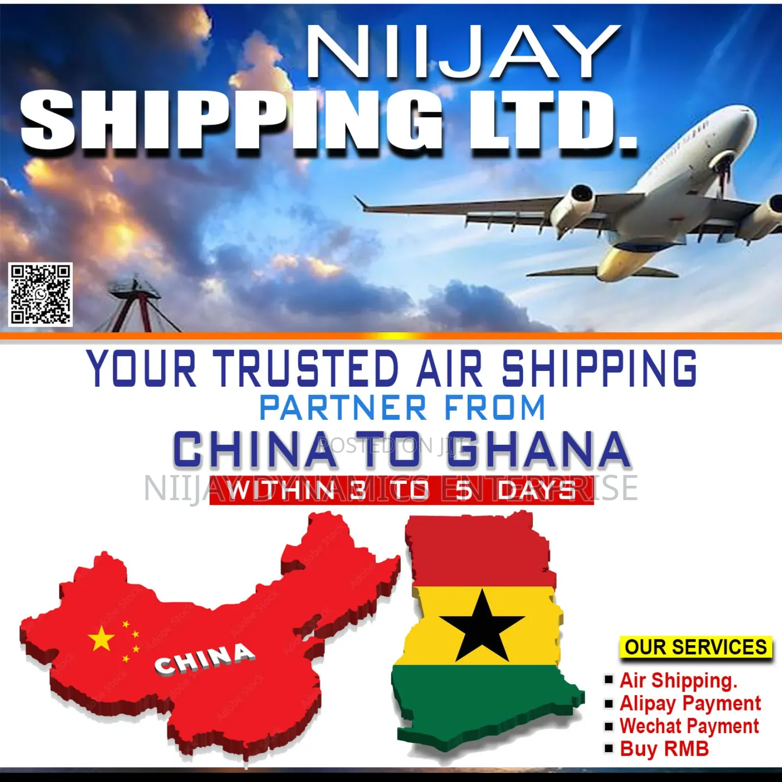 Express Air Shipping From China to Ghana