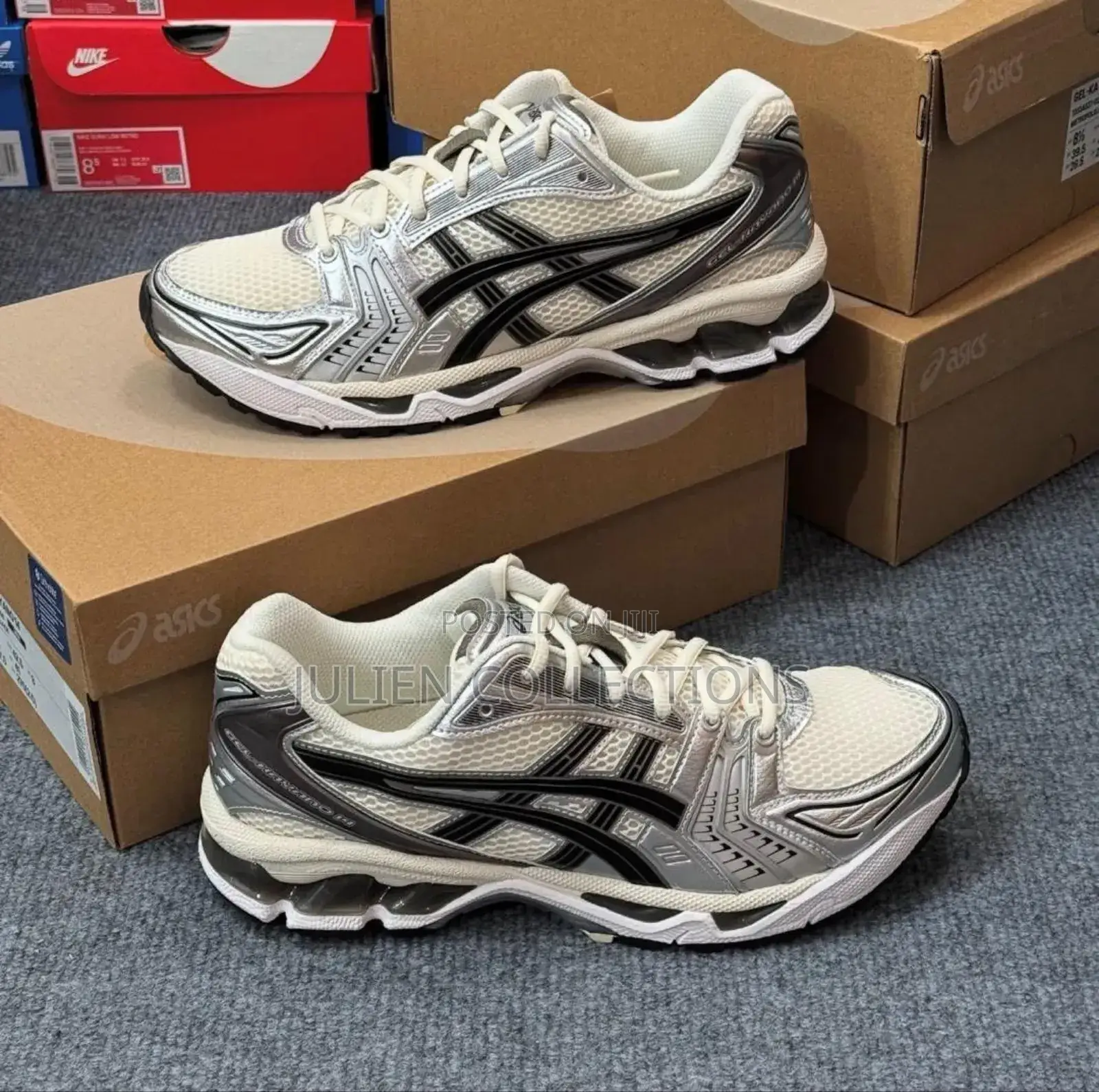 Ascis Gel Kayana 14 Silver Cream N Black