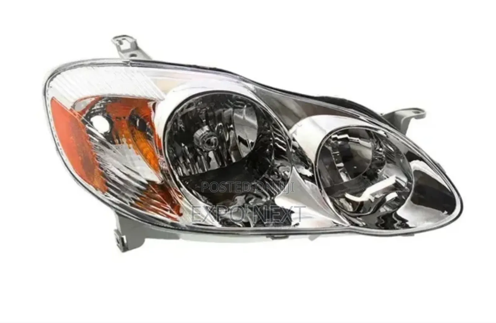 Headlights Pair For 2003-2008 Toyota Corolla Chrome