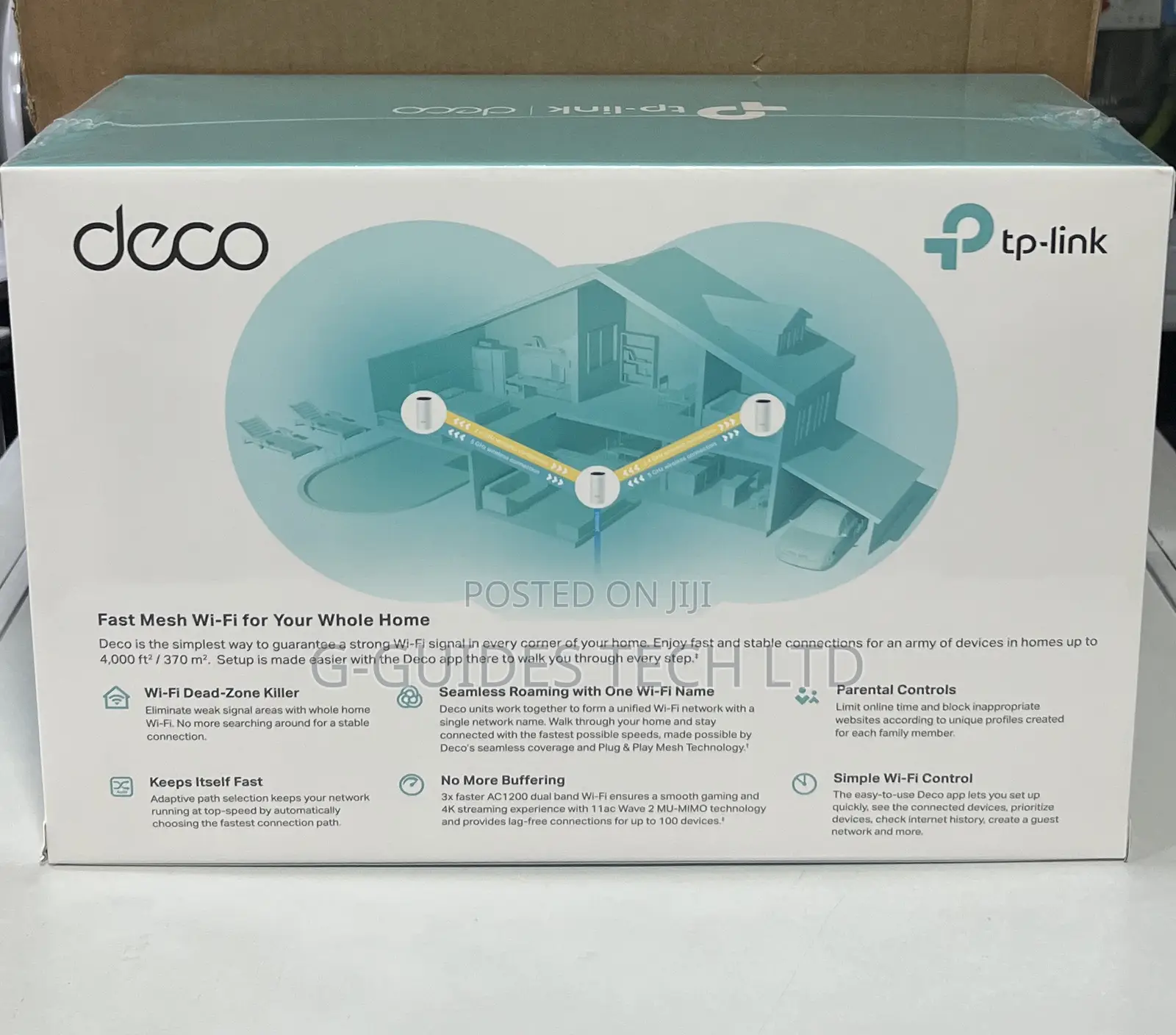 Tp-link Deco M4 Ac1200 Whole Home Mesh Wi-fi System 3-pack