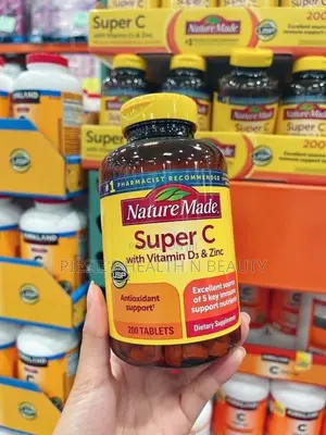 Nature Made Super C With Vitamin D3 and Zinc, Immune Support, 200 Tabs