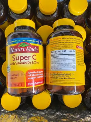 Nature Made Super C With Vitamin D3 and Zinc, Immune Support, 200 Tabs