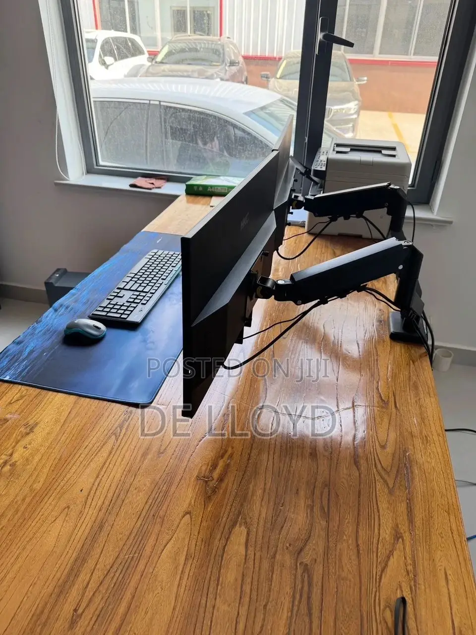 Double Monitor Arm Or Holder