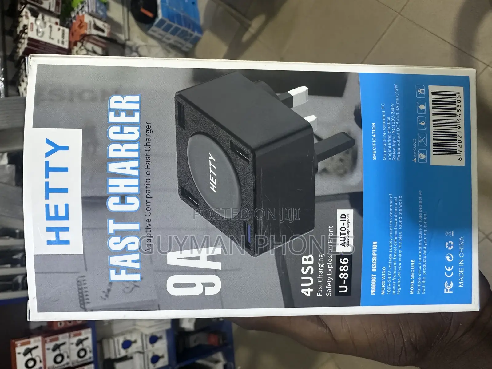 Hetty 9a 4usb Charger