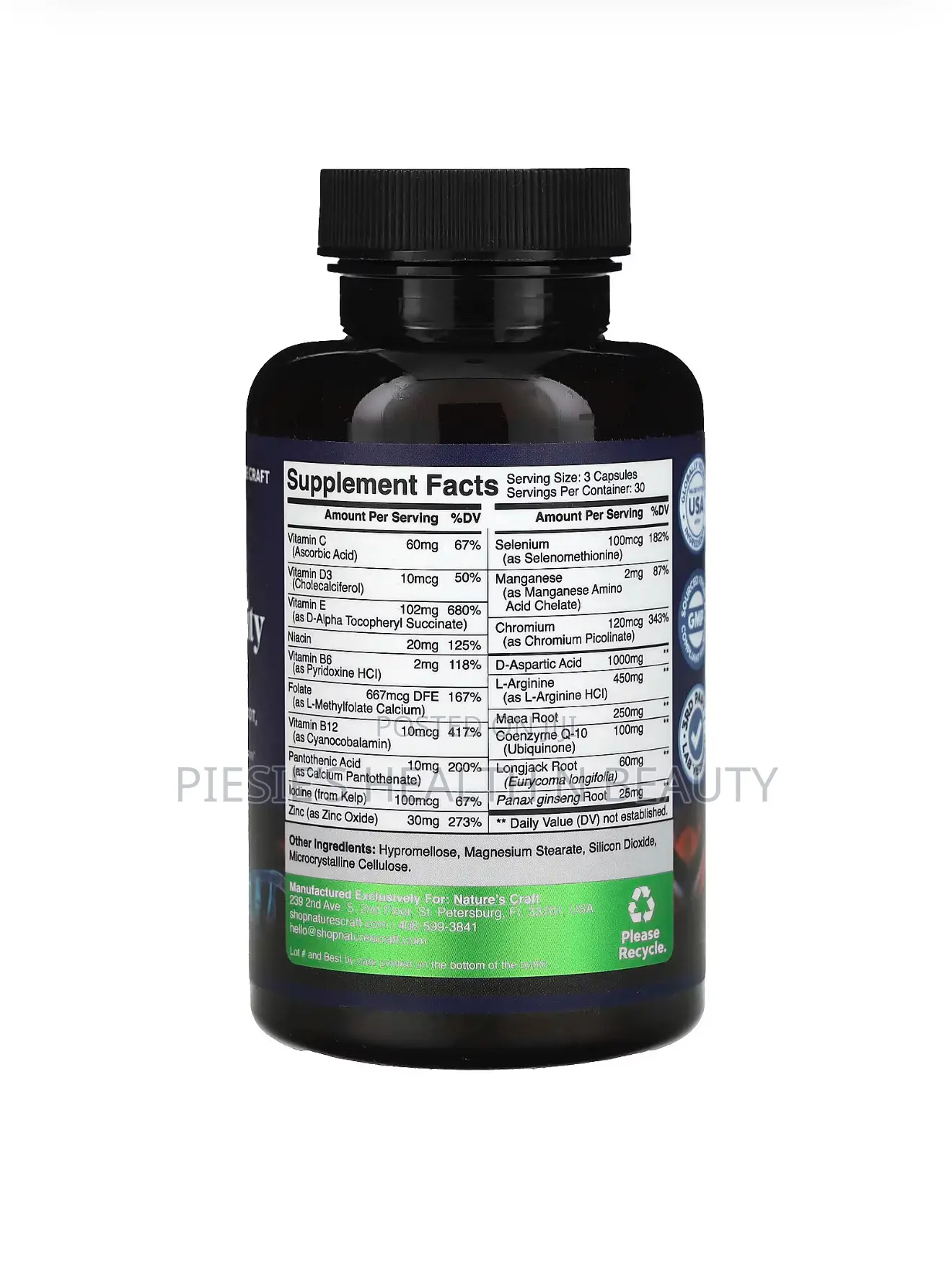 Nature’S Craft Male Fertility Support, 90 Capsules