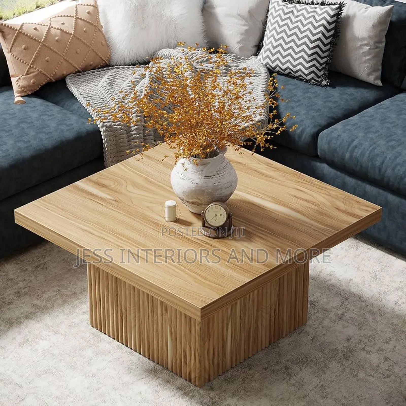 Center Table (Square Fluted)