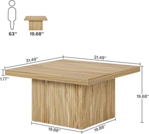 Center Table (Square Fluted)