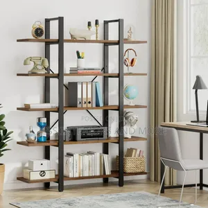 5-Tier Bookshelf, (Industrial)