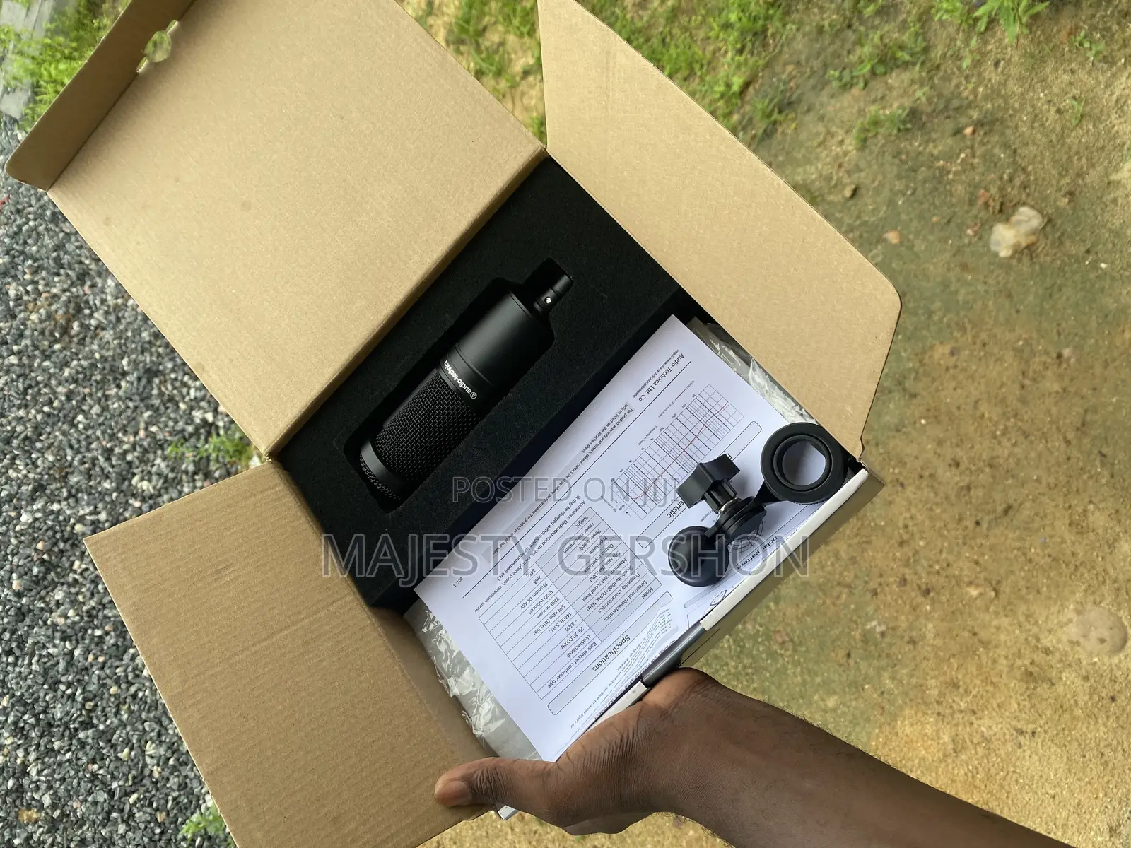 Audio Technica At2020 Studio Microphone
