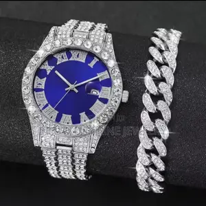 2ps Quality Rhinestone Watch Mens