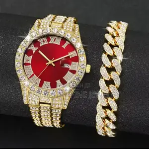 2ps Quality Rhinestone Watch Mens