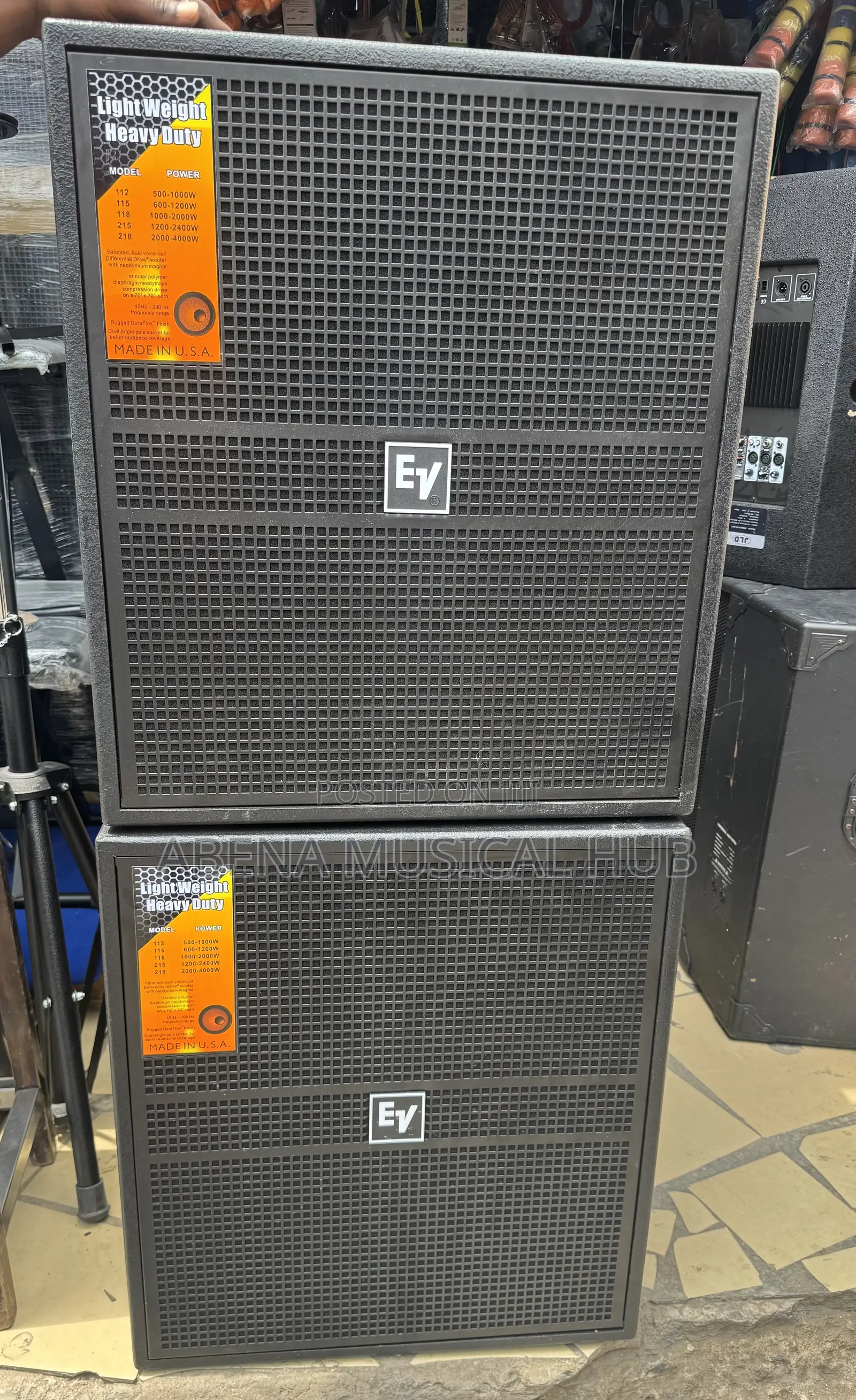 Ev Single Bass Speakers