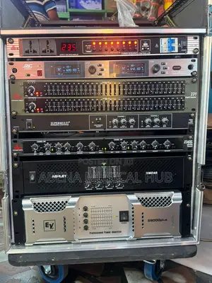 Complete Full Set of Rack With Ev Amplifier and Ashley 4 in One