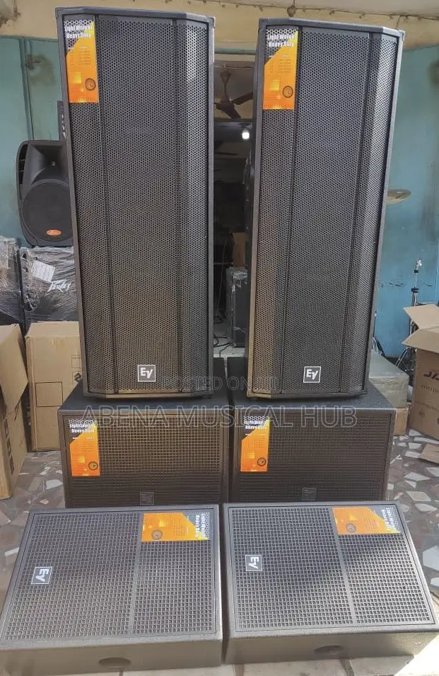 Ev Full Range and Single Base With Studio Monitor