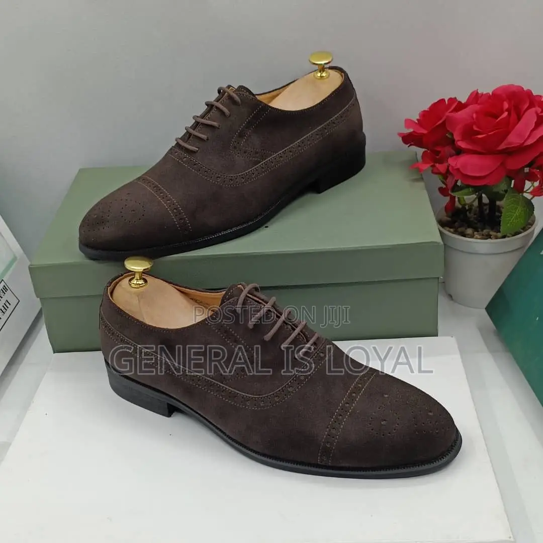 Berluti Suede Coffee Lace Up Men’S Shoe