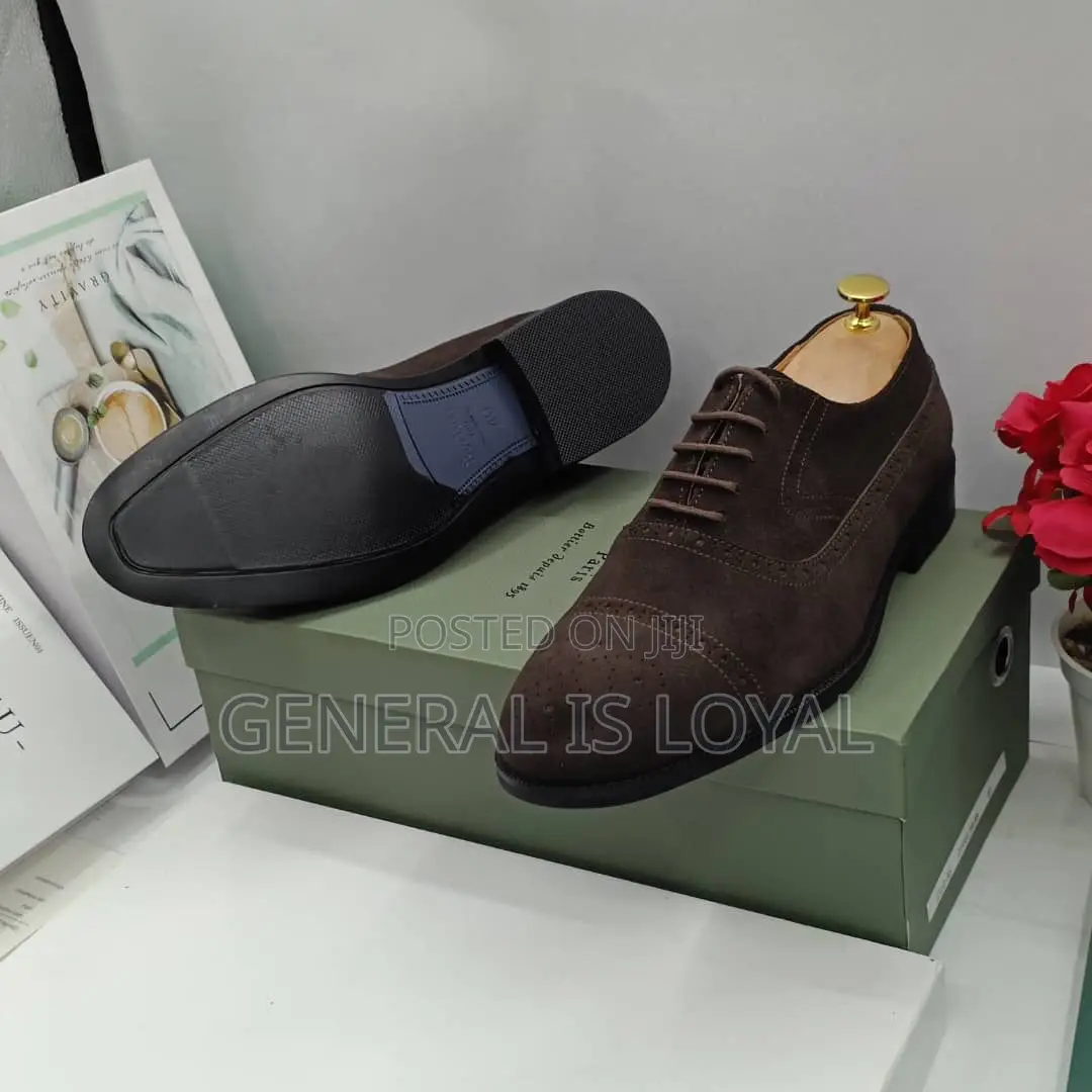 Berluti Suede Coffee Lace Up Men’S Shoe