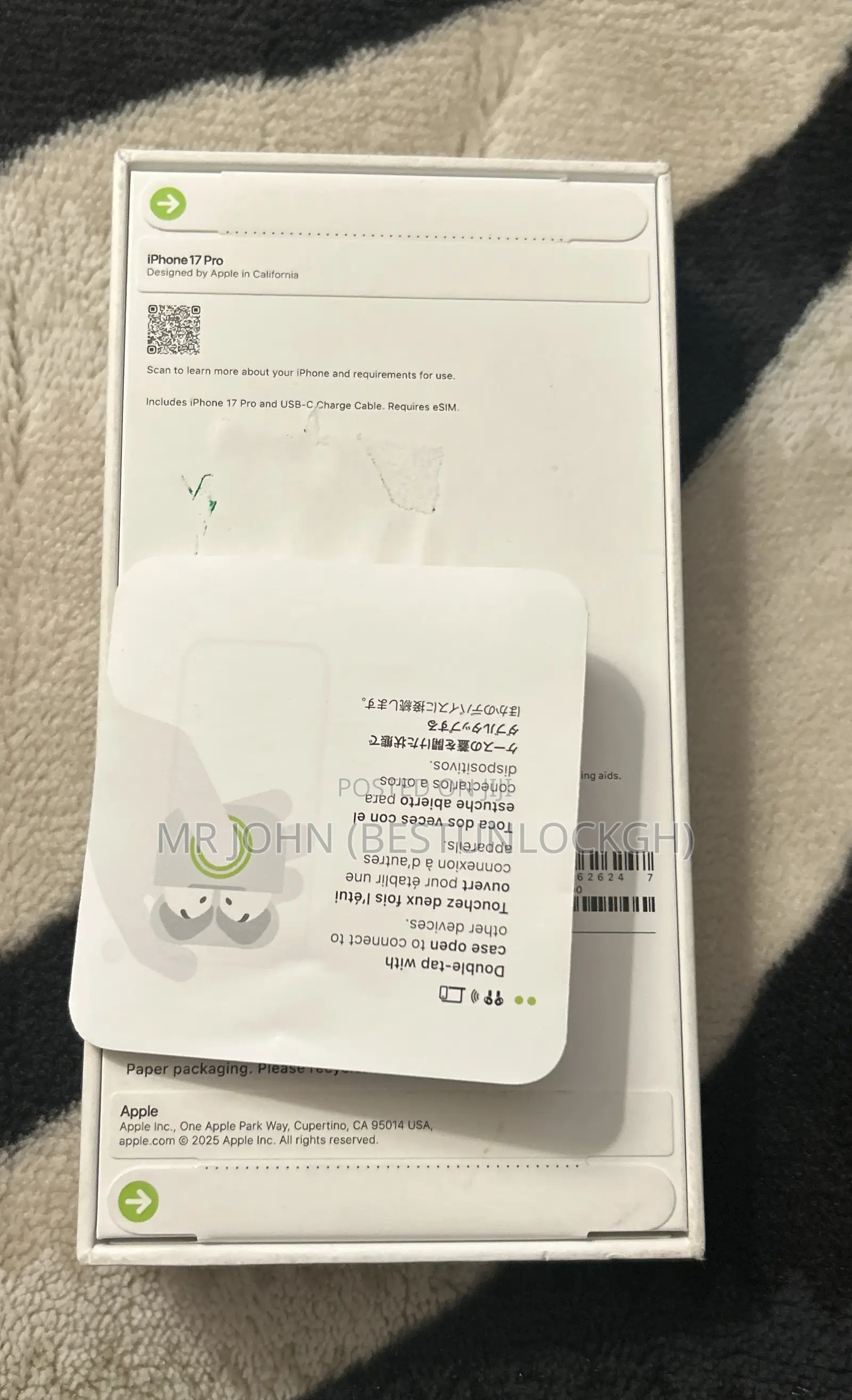 New Apple iPhone 17 Pro 256 GB Blue