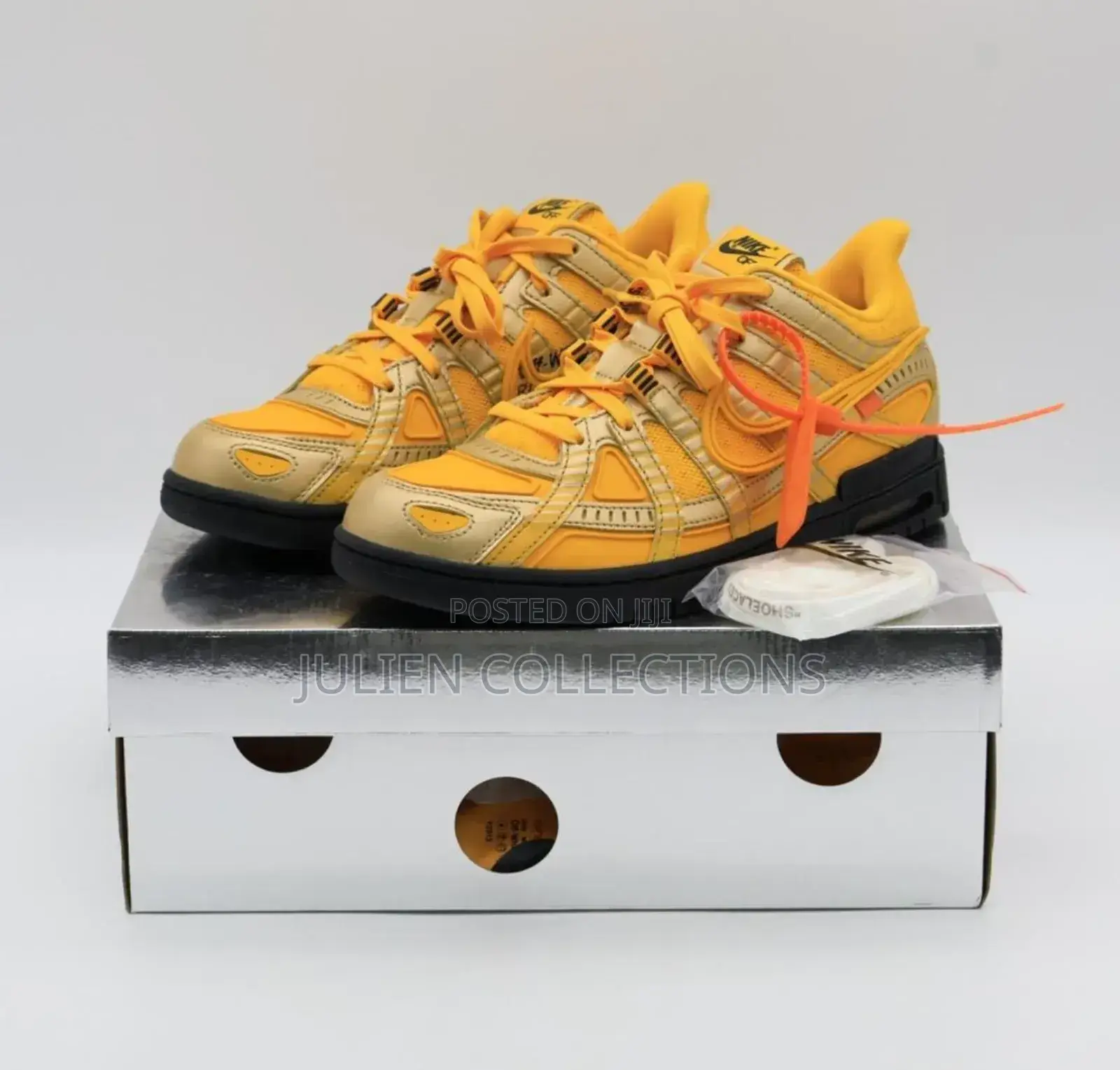 Nike Off White Sneak Goldsilver