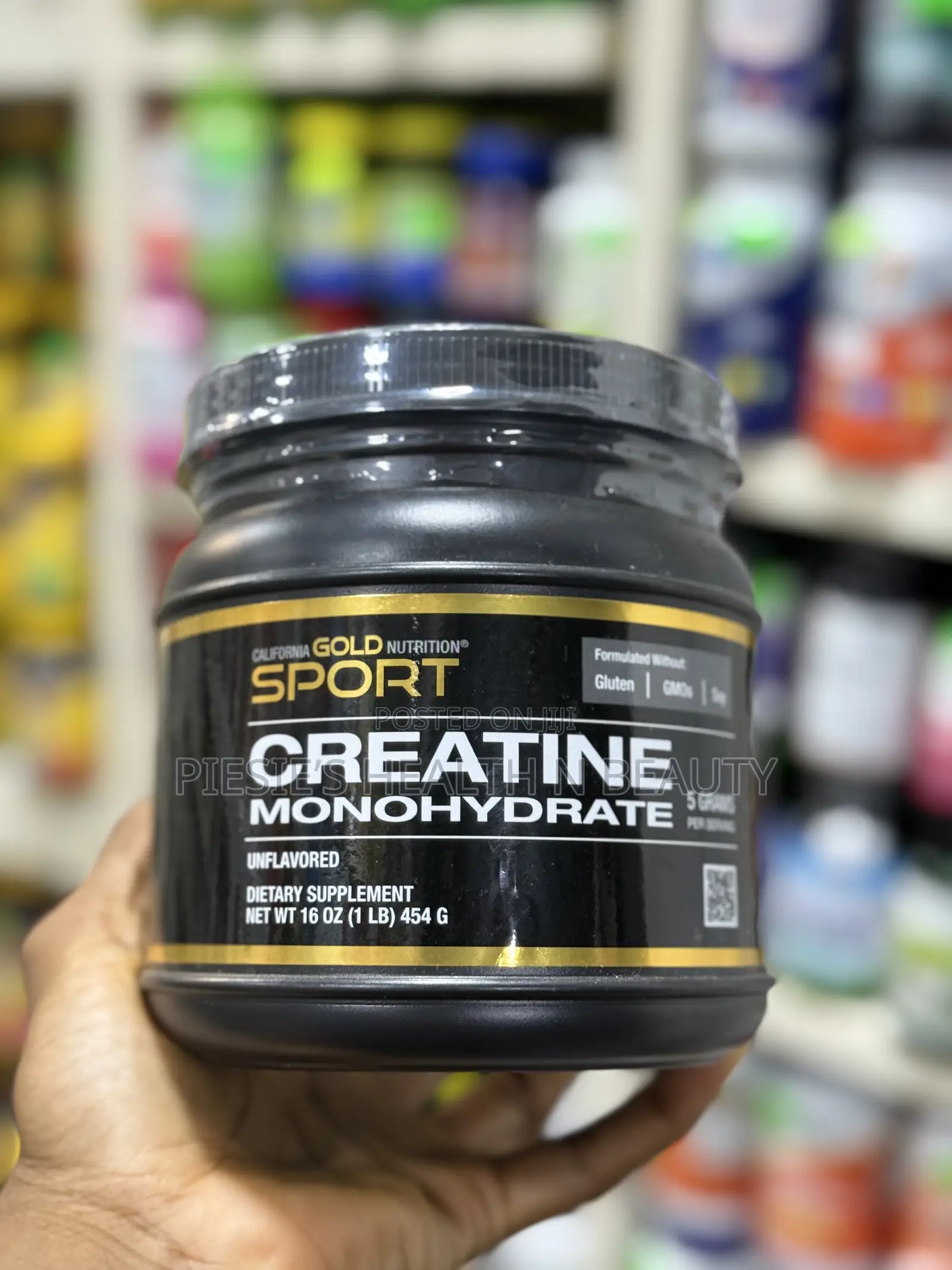 California Gold Nutrition, Creatine Monohydrate Powder 16 Oz (454 G)