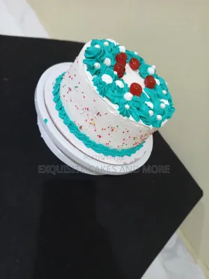 Purple and White Budget Cake