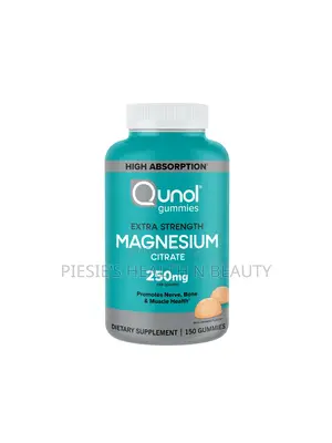 Qunol Magnesium Citrate – 250mg Extra Strength Support , 150 Gummies