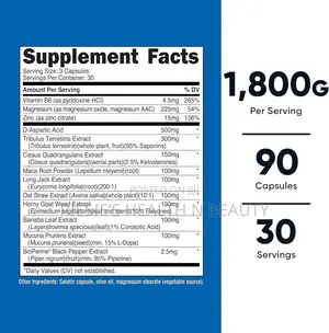 Nutricost Testosterone Complex - 90 Capsules
