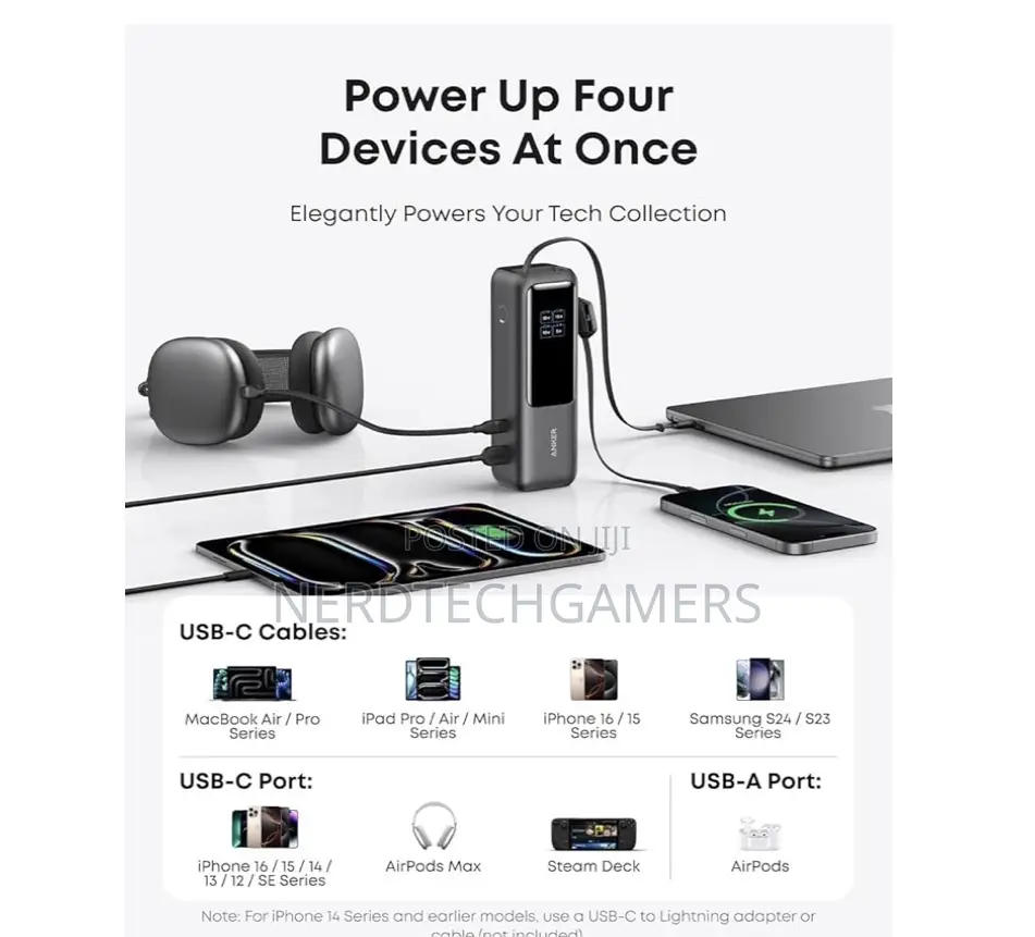 Anker Laptop Power Bank, 25,000mah Portable Charger With Triple 100w