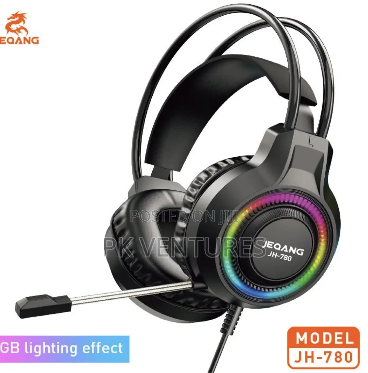 RGB Headphones With Usb and 3.5port