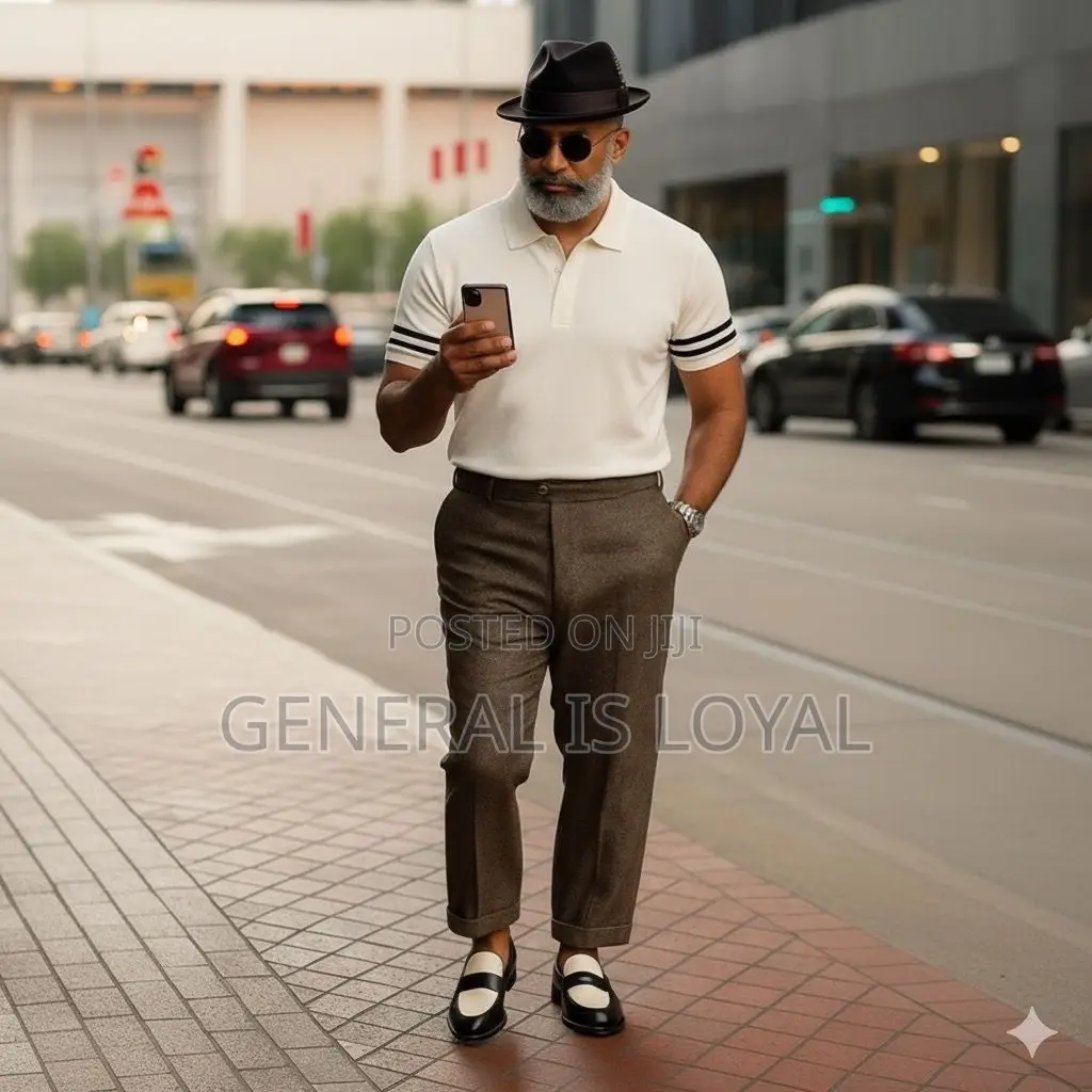 Knit Polo Shirt Men’S Tops