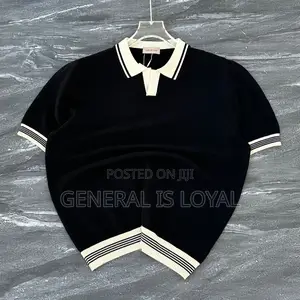 Knit Polo Shirt Men’S Tops