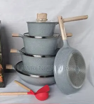 11pcs Granite Coated Nonstick Cookware Set