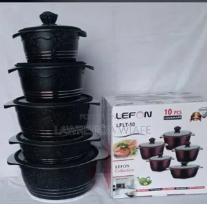 10pcs Lefon Cookware Set With Granite Coating