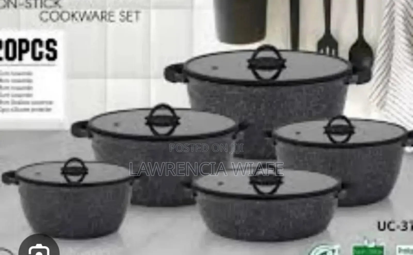 10pcs Ucc Life Cookware Set With Granite Coating