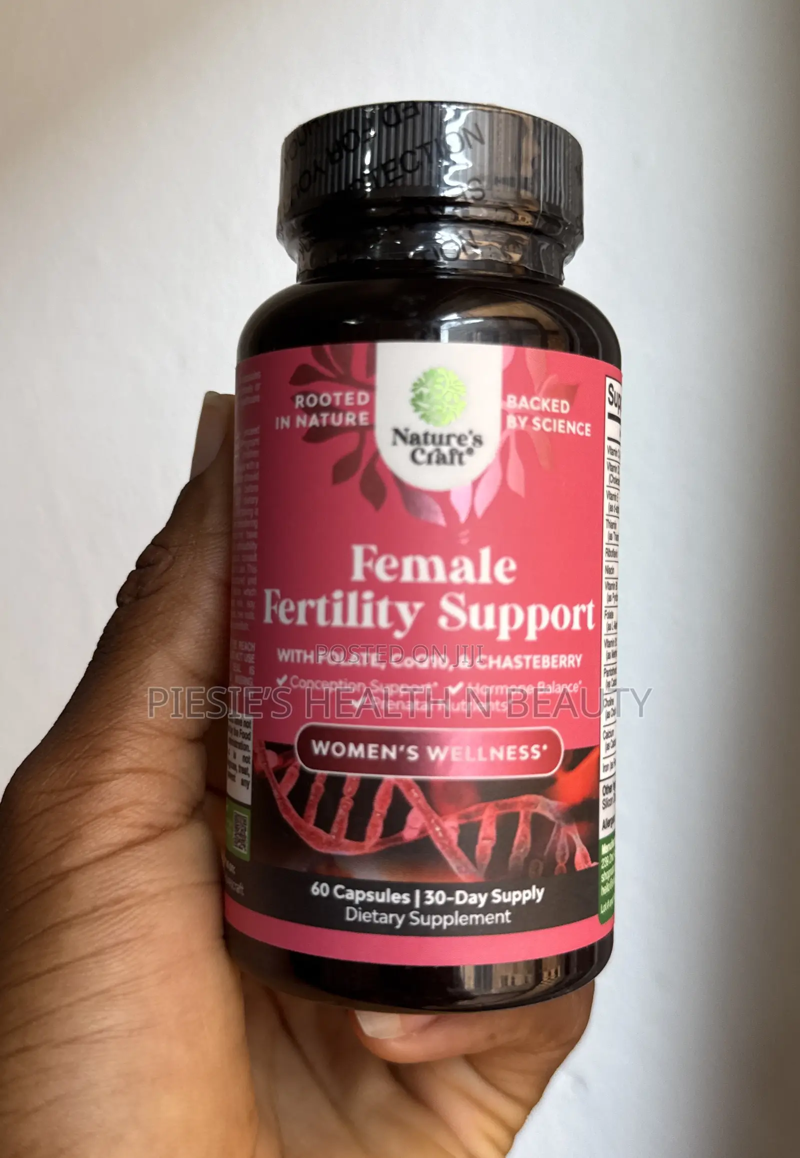 Nature’S Craft Female Fertility Support With Prenatal Vitamins,60 Caps