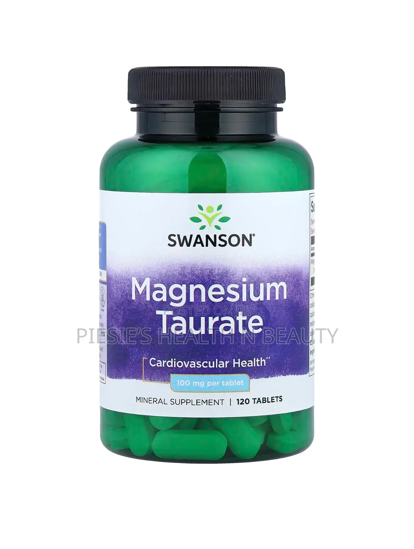 Swanson Magnesium Taurate, 120 Capsules