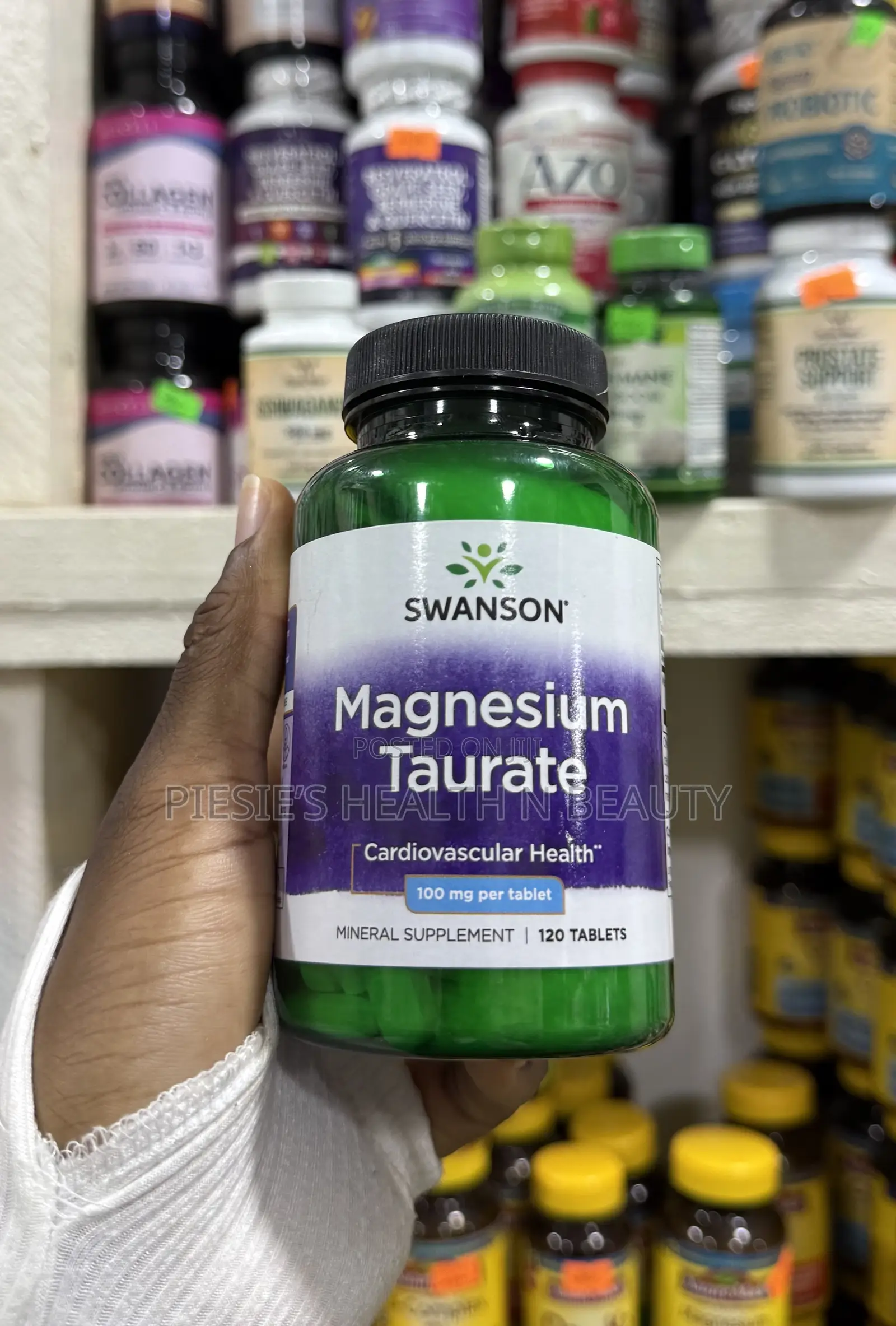 Swanson Magnesium Taurate, 120 Capsules