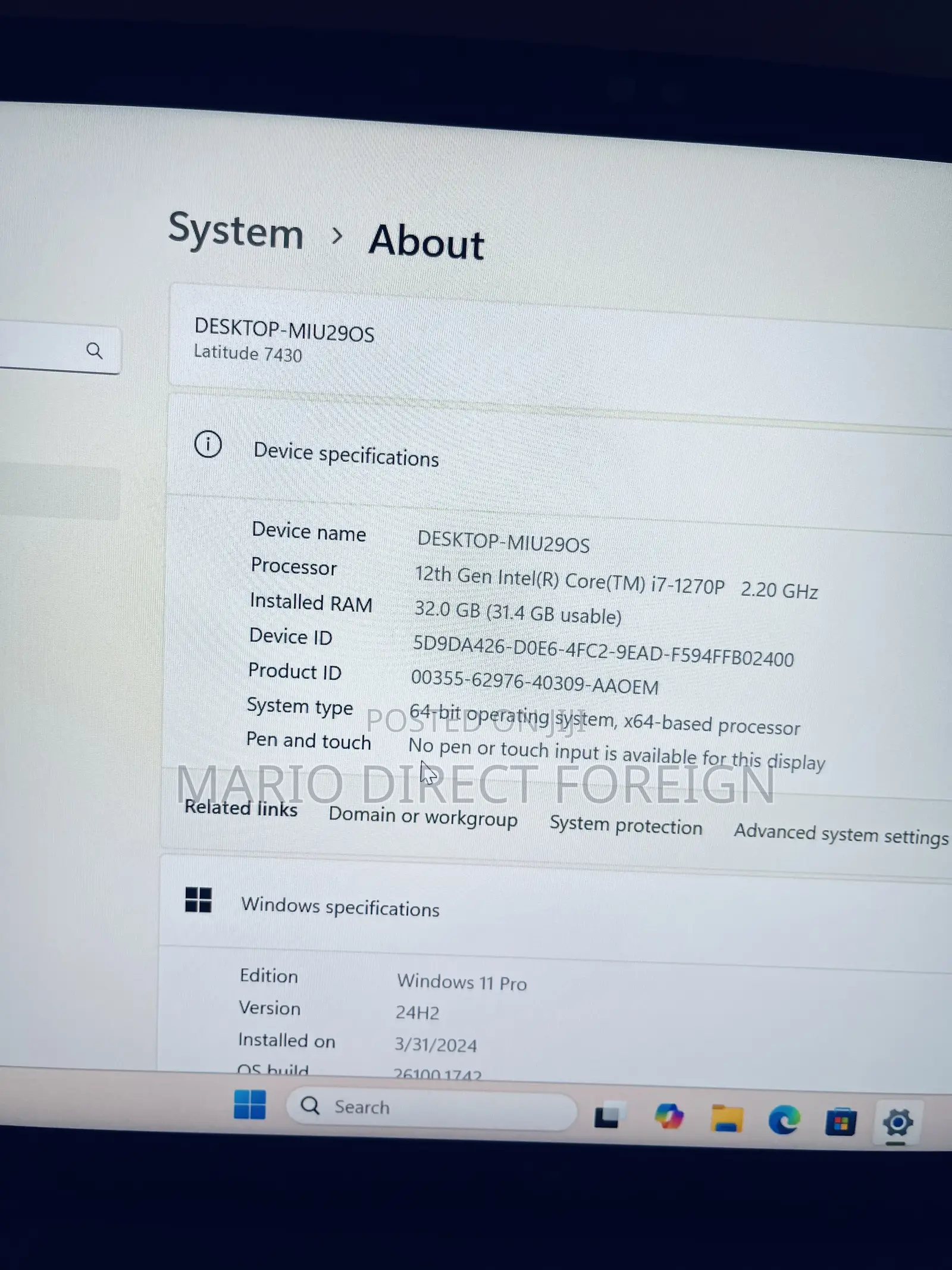 New Laptop Dell Latitude 7430 32GB Intel Core i7 SSD 512GB