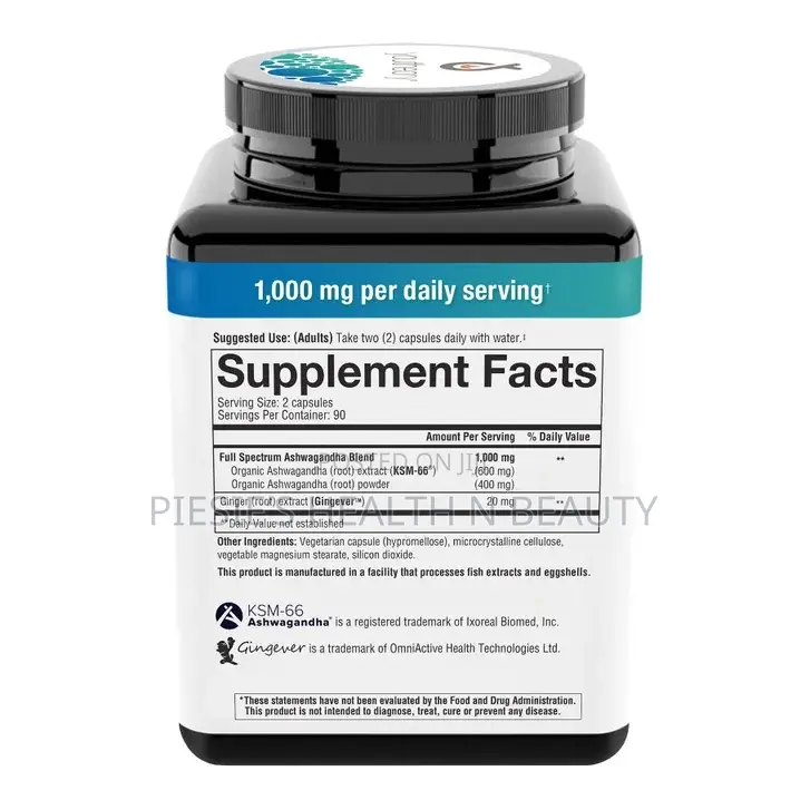Youtheory Ashwagandha 1000 Mg, 180 Vegetarian Capsules