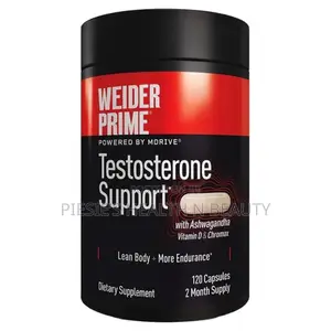Weider Prime Testosterone Support - Men's Nutrition, 120 Capsules