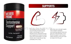 Weider Prime Testosterone Support - Men's Nutrition, 120 Capsules