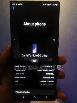 Samsung Galaxy Note 20 Ultra 128 GB Black