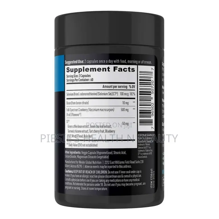 Weider Prime Prostate Health for Men, Saw Palmetto, Dual Action , 120s