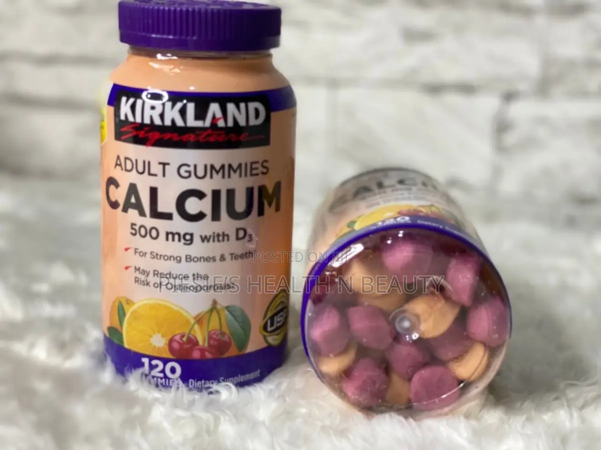 Kirkland Signature Chewable Calcium With Vitamin D3 Adult Gummies, 120
