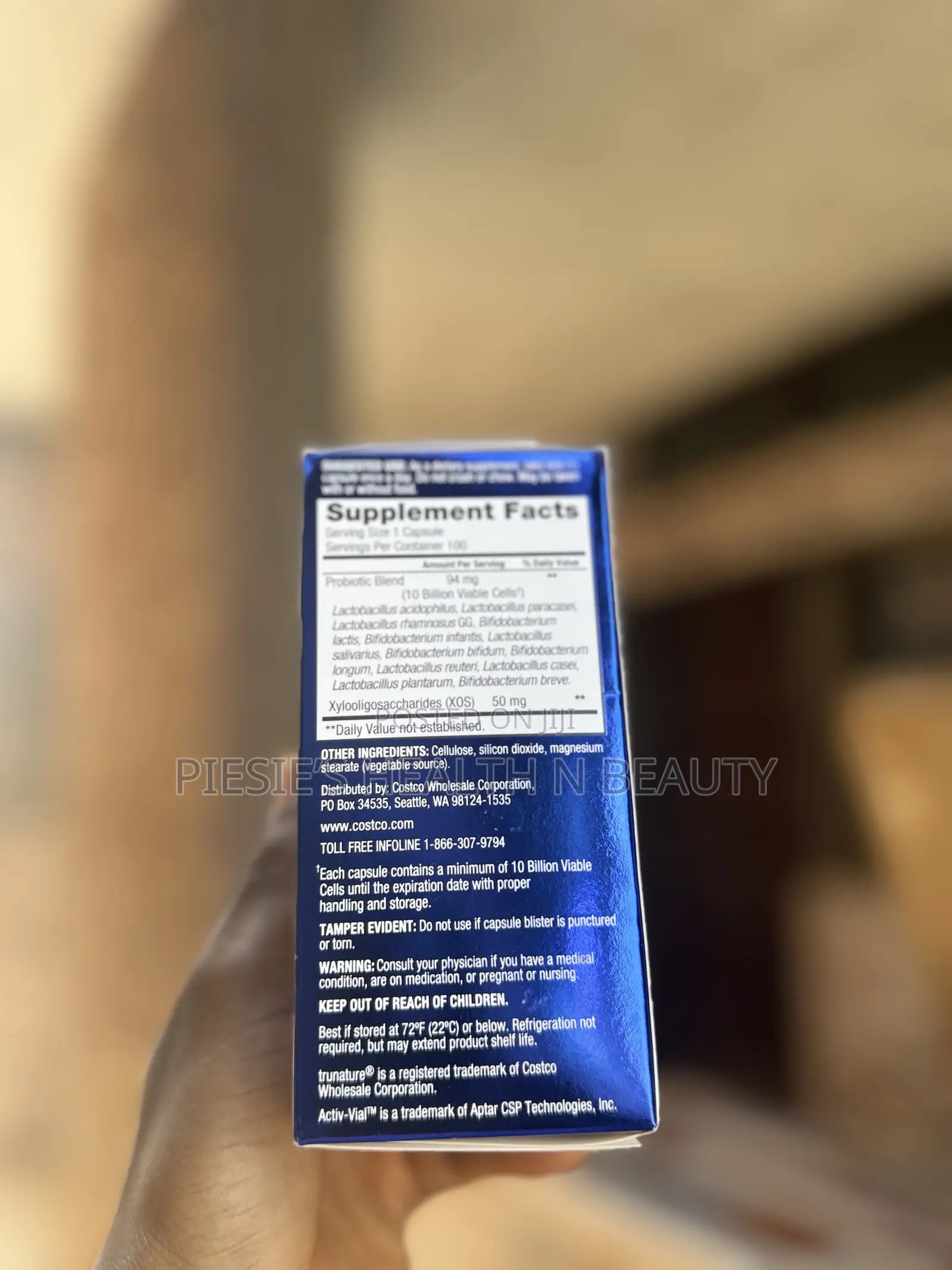 Trunature Advanced Digestive Probiotic Capsules, 10b 100 Count