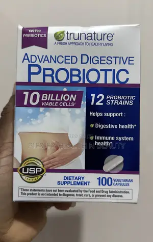 Trunature Advanced Digestive Probiotic Capsules, 10b 100 Count
