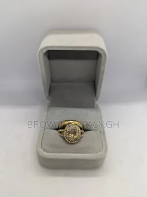 Big Stone 2 Piece Wedding Rings (Swipe for More)