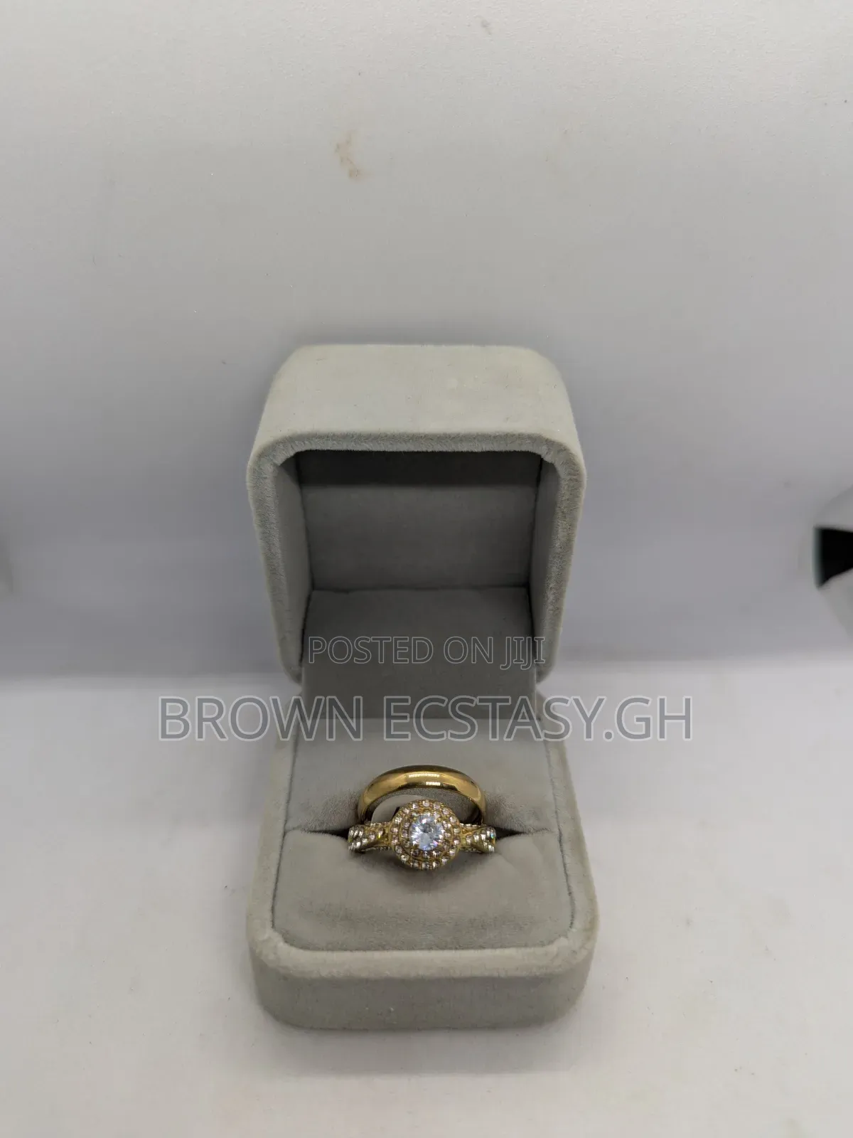 Big Stone 2 Piece Wedding Rings (Swipe for More)