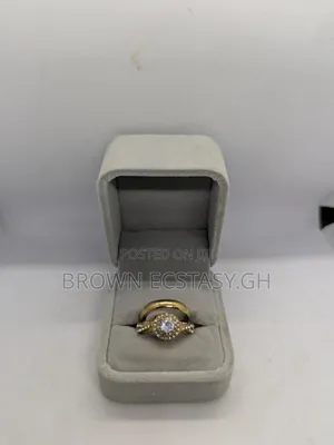Big Stone 2 Piece Wedding Rings (Swipe for More)